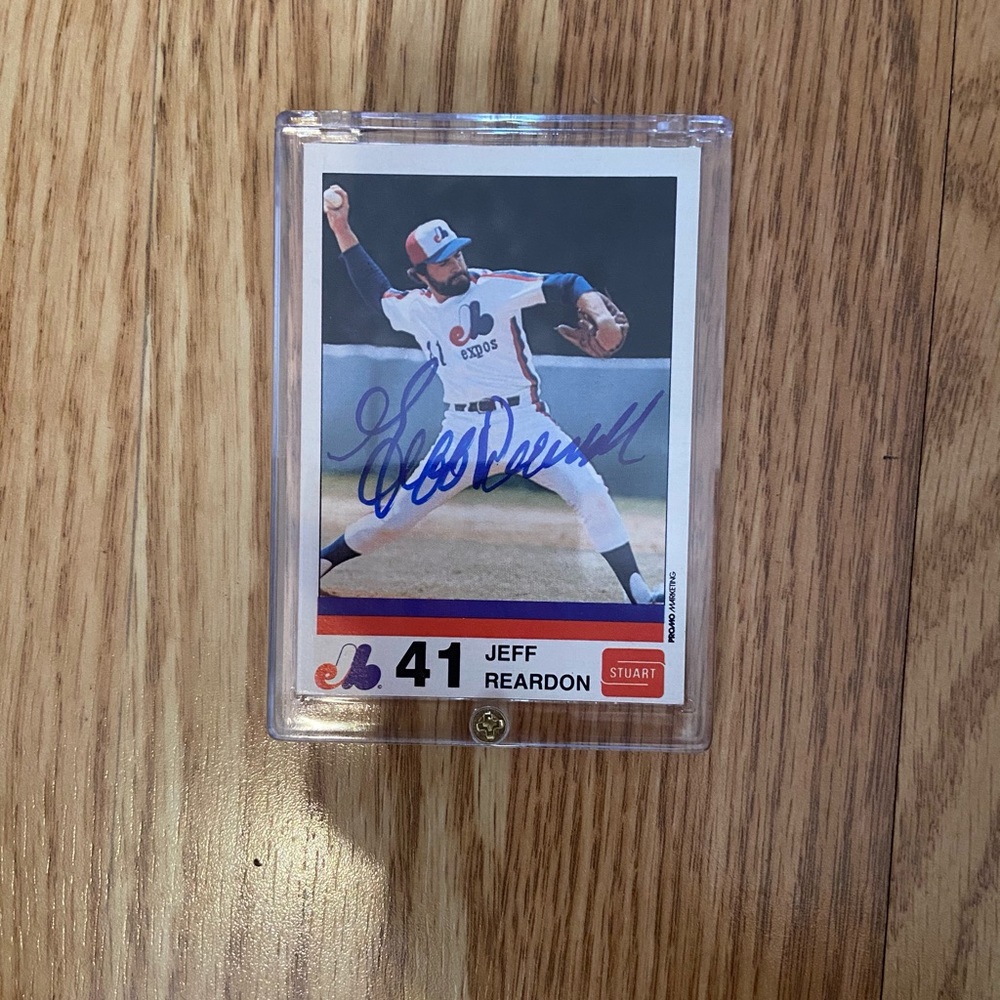 Jeff Reardon Autographed Card (MISC10)